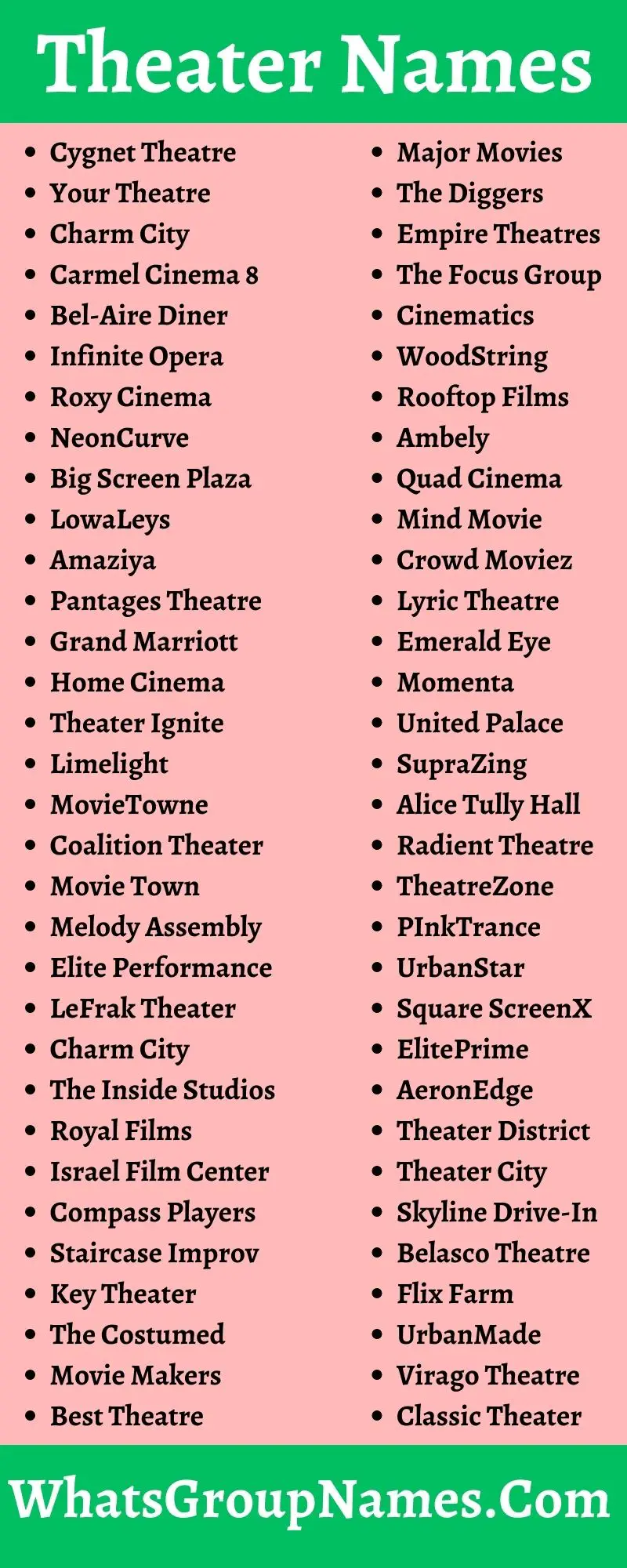 Theater Names