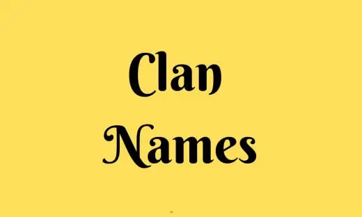 Clan Names