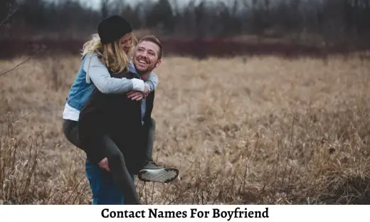 Contact Names For Boyfriend