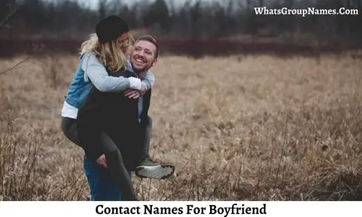 Contact Names For Boyfriend