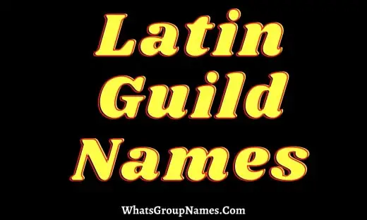 Latin Guild Names
