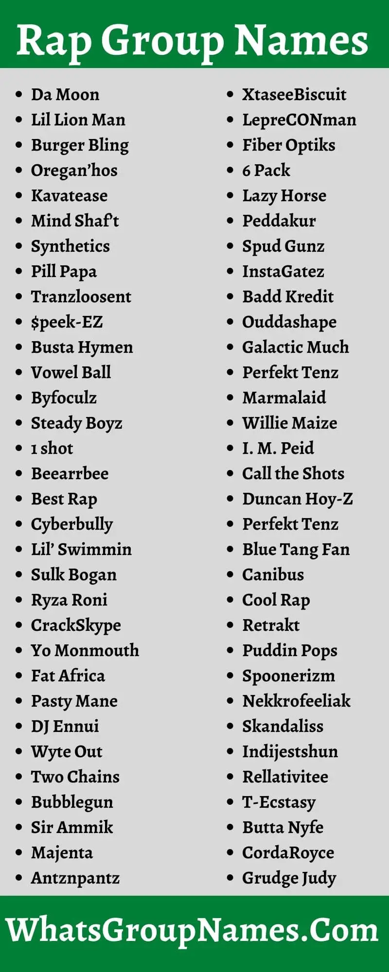 Rap Group Names