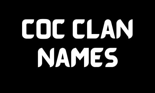 COC Clan Names