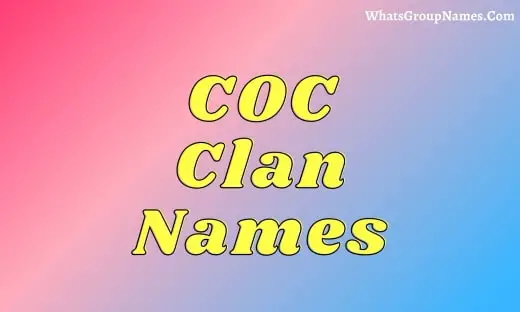 COC Clan Names