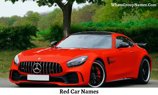 Red Car Names