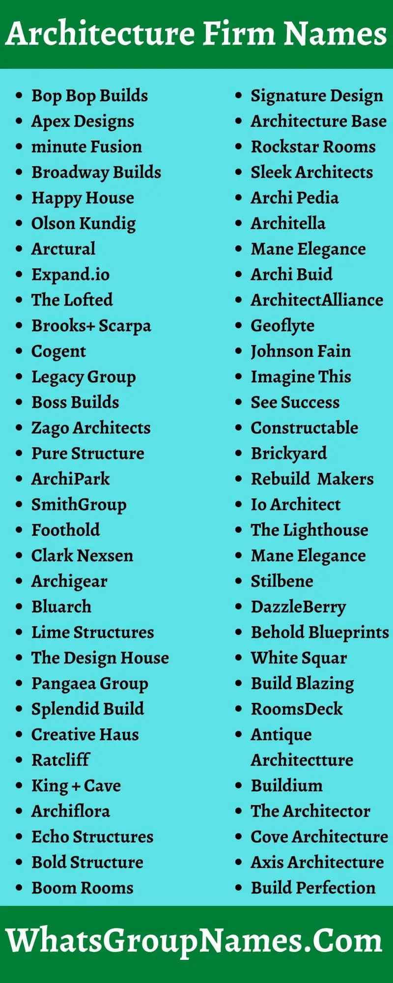 Architecture Firm Names