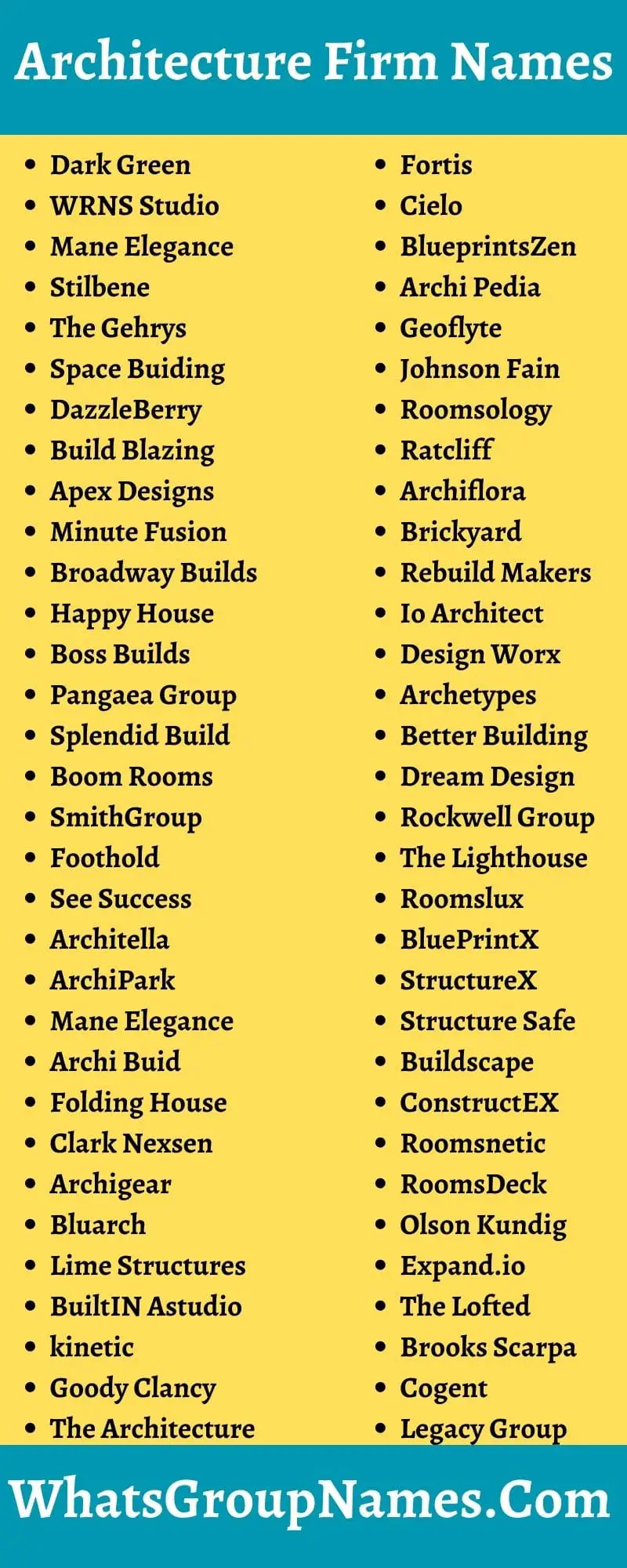Architecture Firm Names