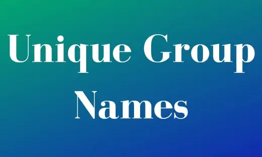 Unique Group Names