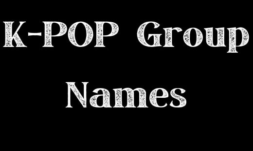 K-POP Group Names