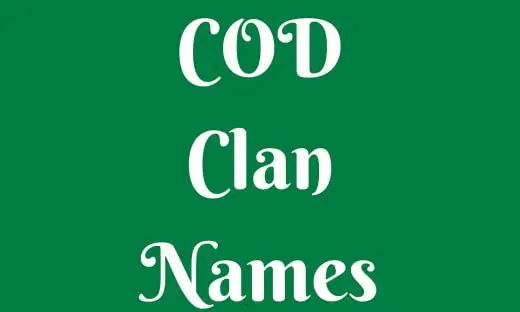 COD Clan Names