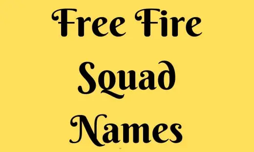 Free Fire Squad Names