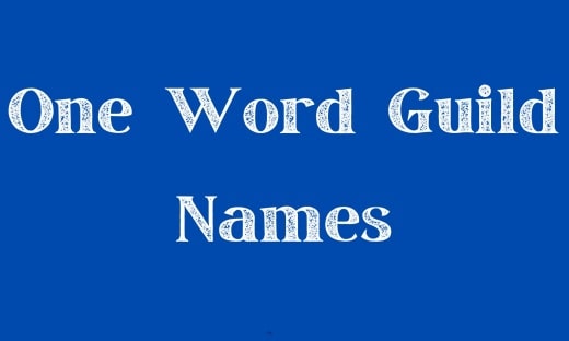 One Word Guild Names