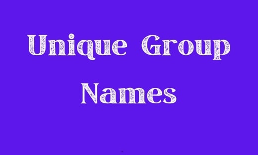 Unique Group Names